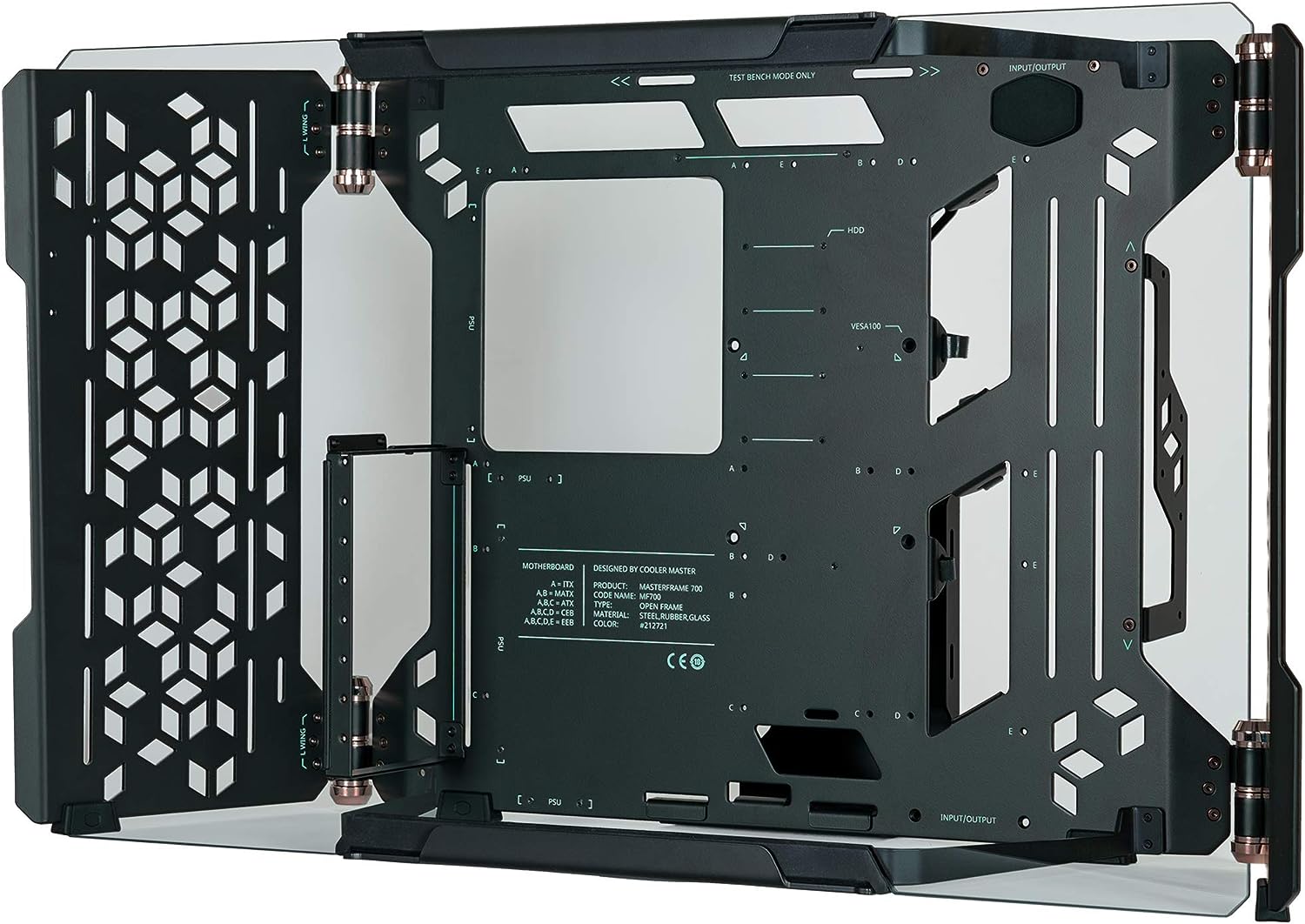 Cooler Master MasterFrame 700 Full Tower Tempered Glass GAMING CASE Cooler Master MasterFrame 700 Full Tower Tempered Glass GAMING CASE